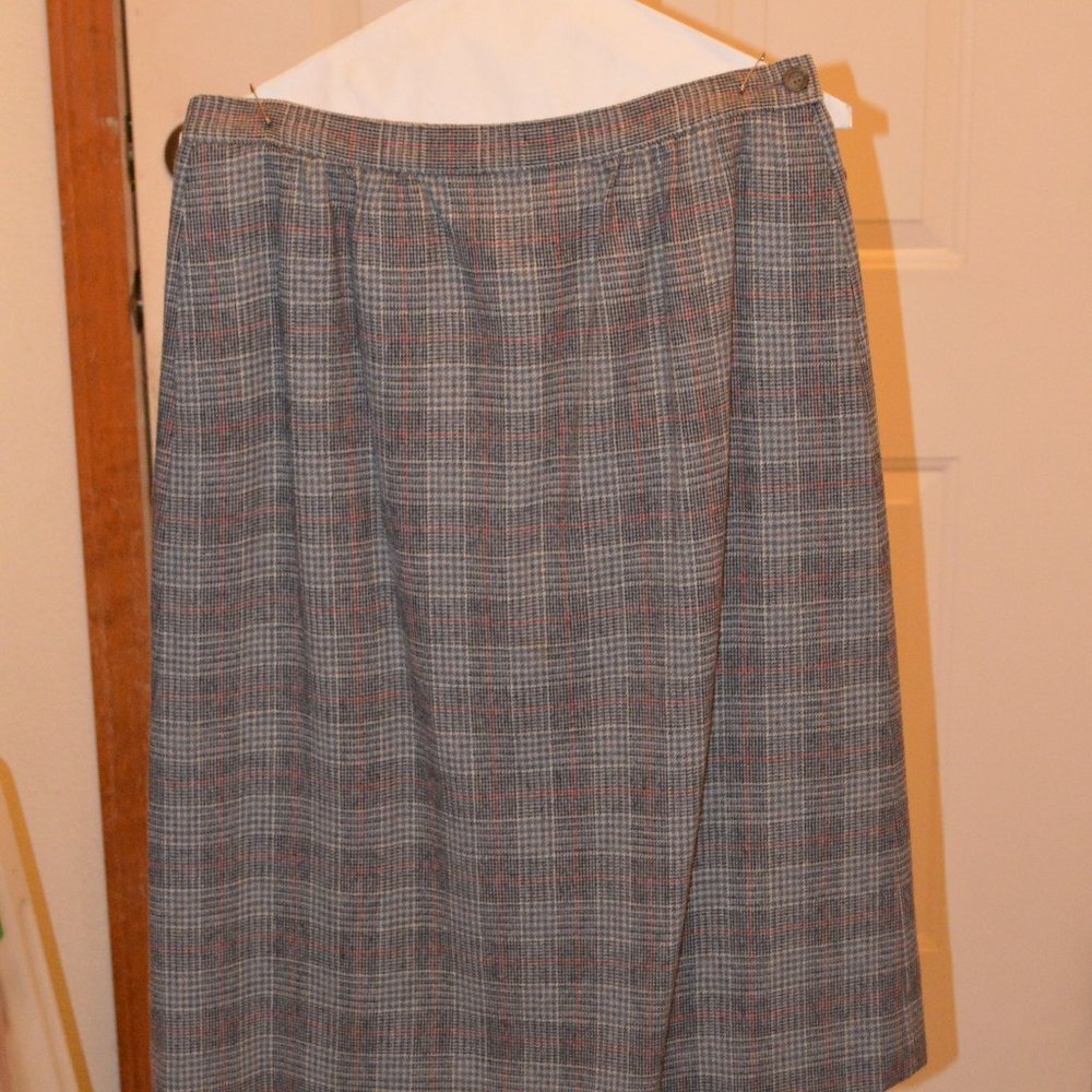 Pendleton Wool Lined Skirt, Vintage